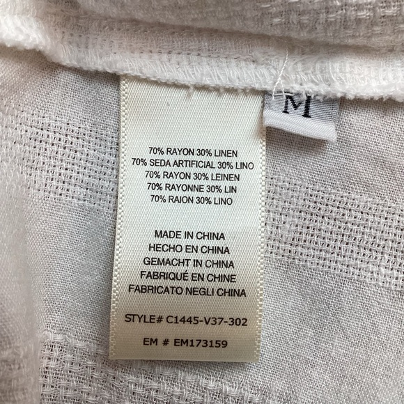 Cloth & Stone Spaghetti Strap Linen Top White - Picture 5 of 6